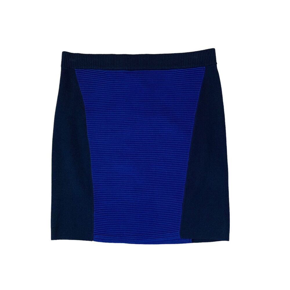 Rag & Bone Skirt Women XS Extra Small Navy Nola Mini Rib Bandage Pull On Stretch